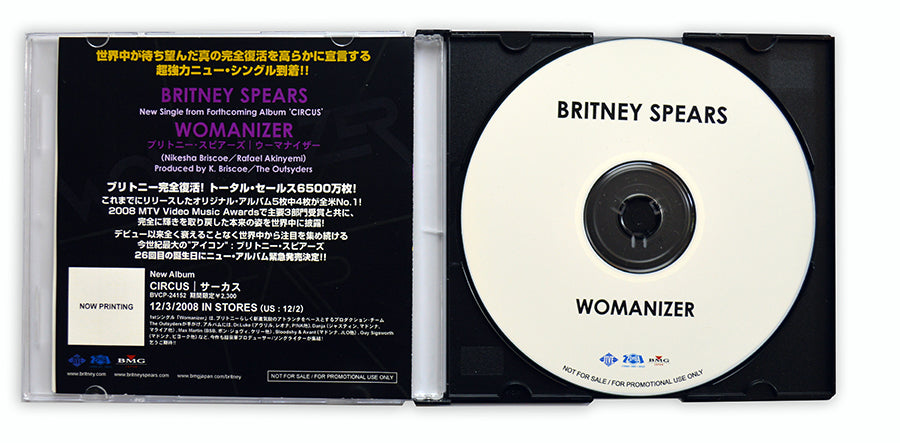 Britney Spears - Womanizer CD Single Promo - Japan