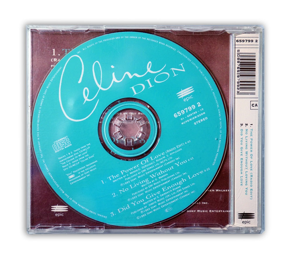 Celine Dion - The Power Of Love CD Single - UK