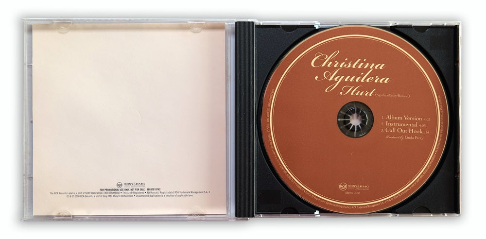 Christina Aguilera - Hurt CD Single Promo - UK