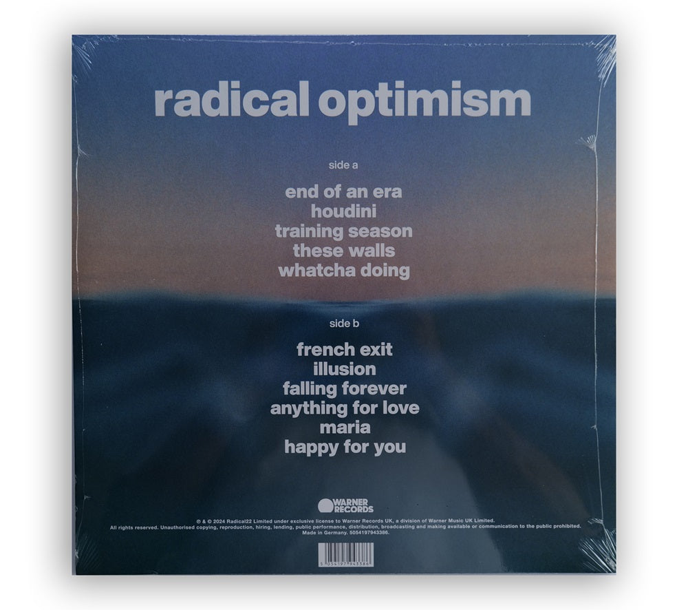 Dua Lipa - Radical Optimism Curacao Blue LP - UK