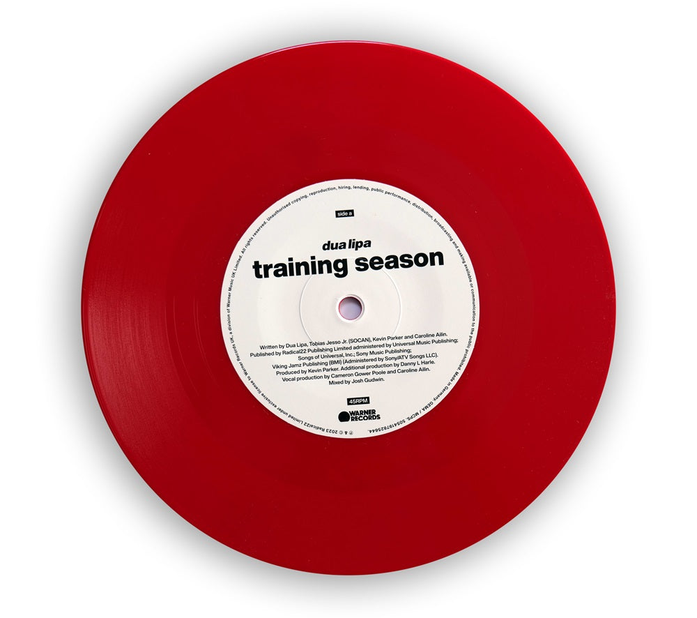 Dua Lipa - Training Season 7" Red Vinyl Single - Europe
