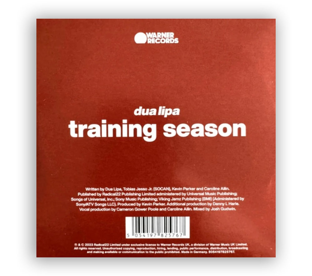 Dua Lipa - Training Season CD Single - Europe