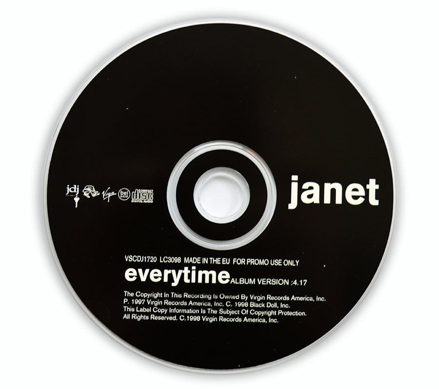 Janet Jackson - Everytime CD Single Promo - EU