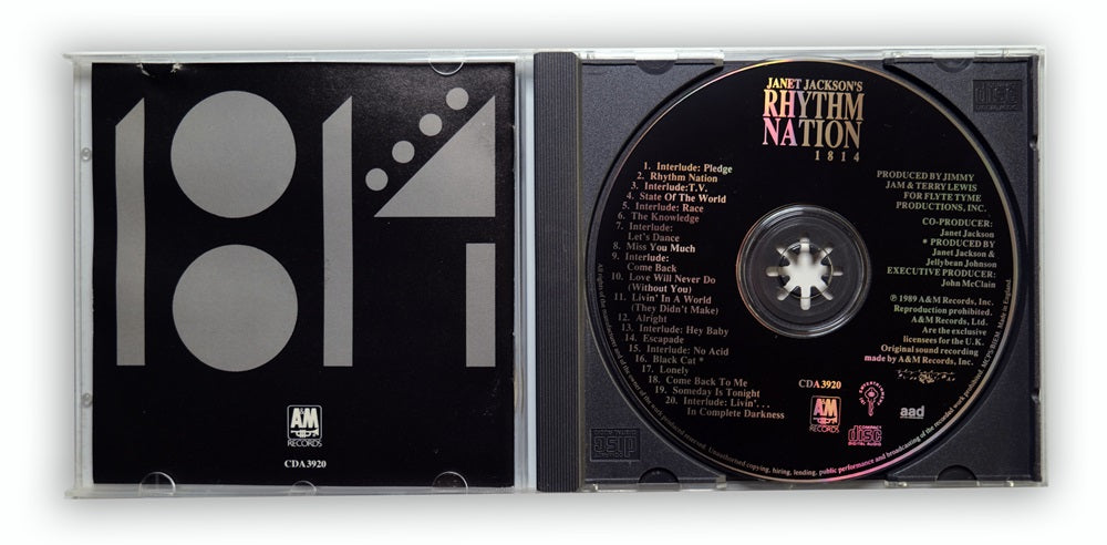 Janet Jackson - Rhythm Nation 1824 CD Album with Sticker - UK
