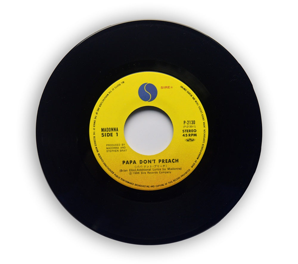 Madonna - Papa Don't Preach 7" - Japan