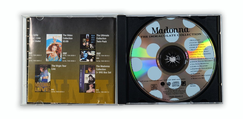 Madonna - The Immaculate Collection CD Album with flyer - Germany