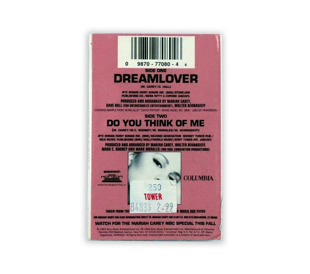 Mariah Carey - Dreamlover Cassette Single - USA