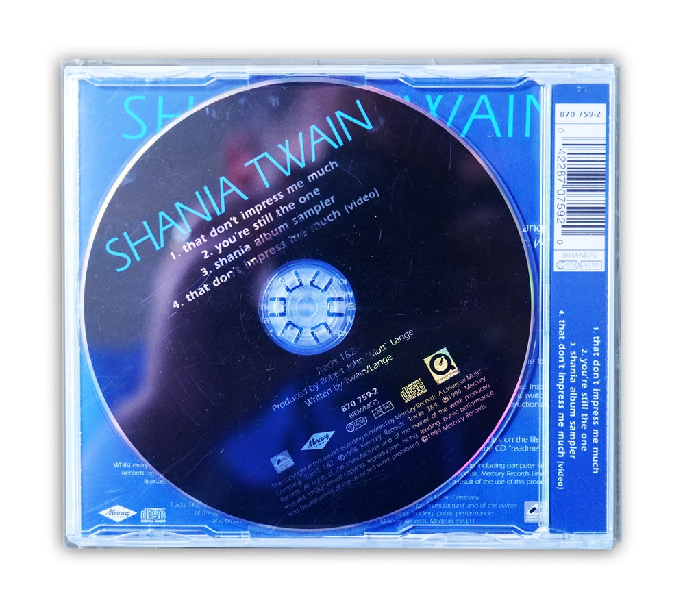 Shania Twain - That Don't Impress Me Much CD Single #2 Enhanced - UK