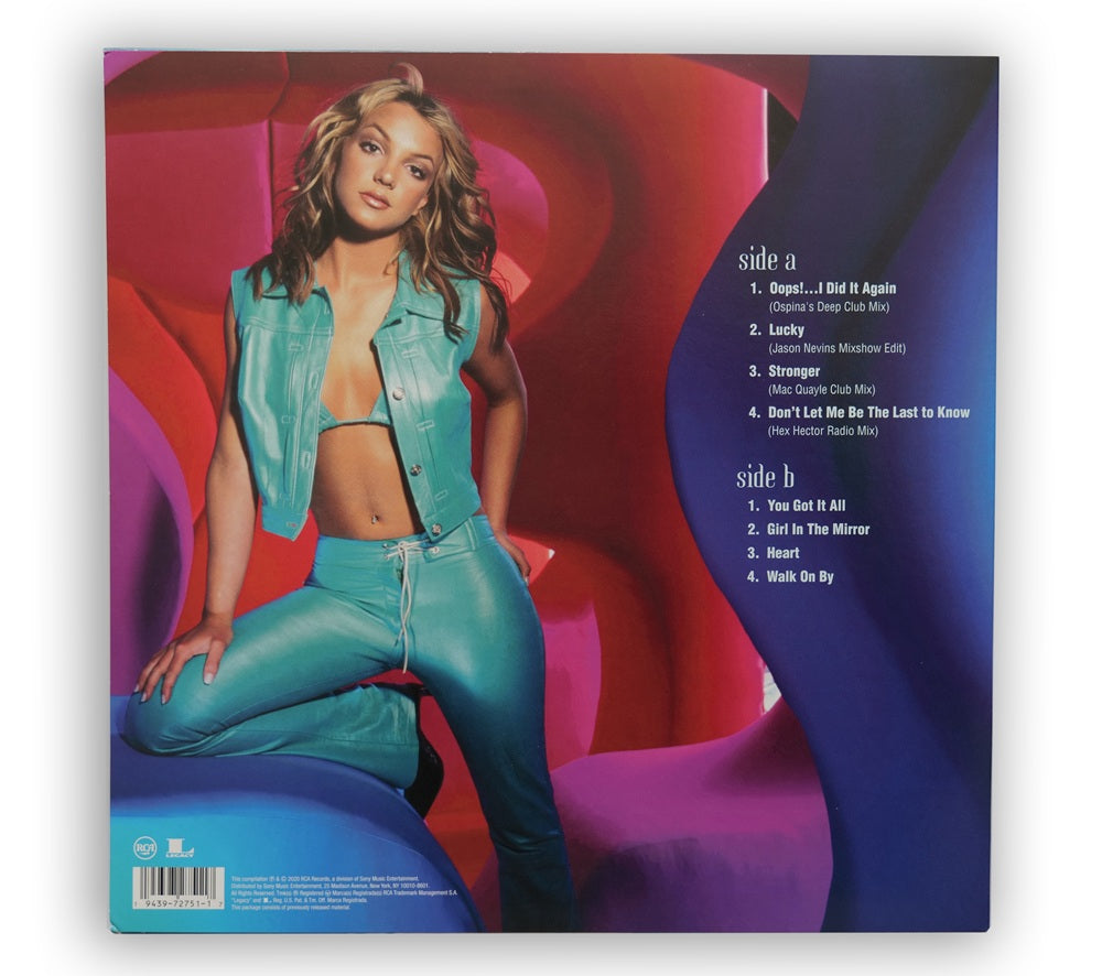 Britney Spears - Oops!... I Did It Again (Remixes and b-sides) LP Limited Edition, Blue Translucent Vinyl 2020 - USA