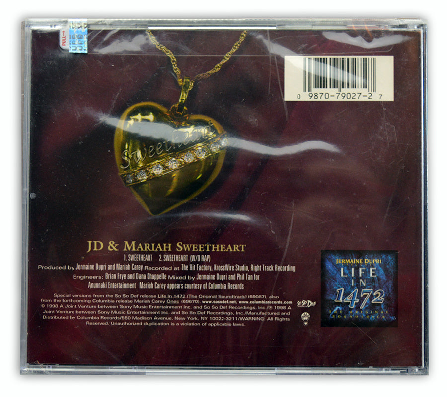 JD & Mariah Carey - Sweetheart CD Single - USA