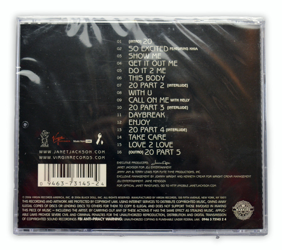 Janet Jackson - 20Y.O. CD Album - USA