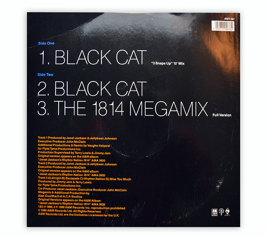 Janet Jackson - Black Cat 12" Single - UK