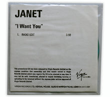 Load image into Gallery viewer, Janet Jackson - I Want You CD Single Promo - UK
