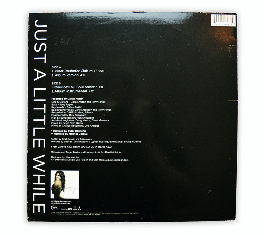 Janet Jackson - Just A Little While 12" Single - USA