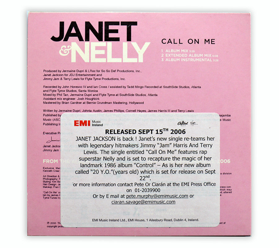 Janet Jackson - Call One Me CD Radio Promo - Ireland