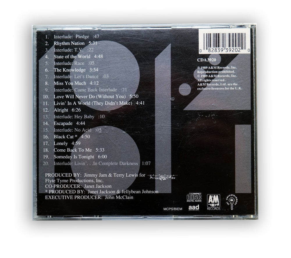 Janet Jackson - Rhythm Nation 1824 CD Album with Sticker - UK