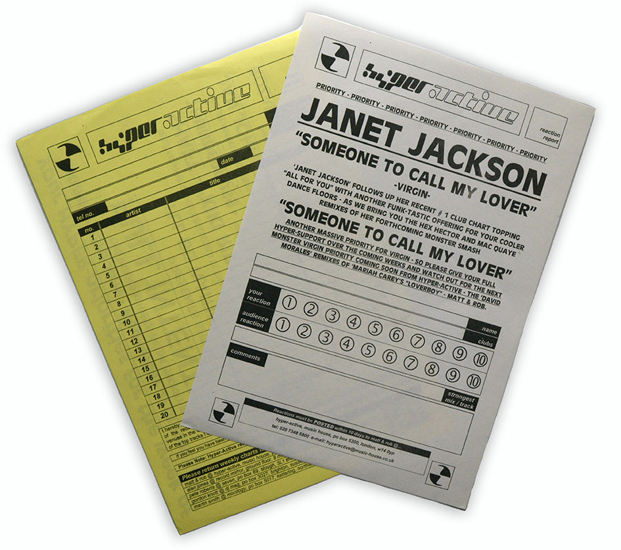 Janet Jackson - Someone To Call My Lover 12" Single Promo - UK