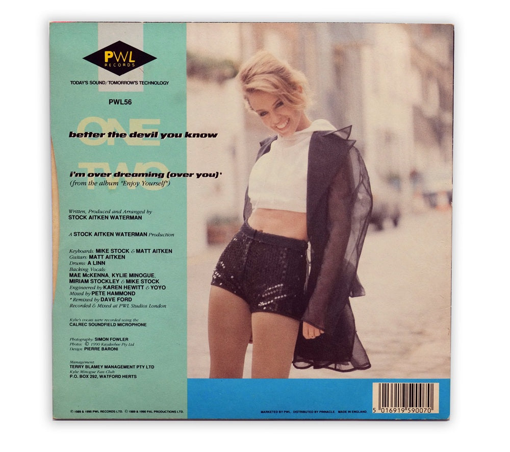Kylie Minogue - Better The Devil You Know 7" Single SNA Pressing, Silver Injection Label - UK