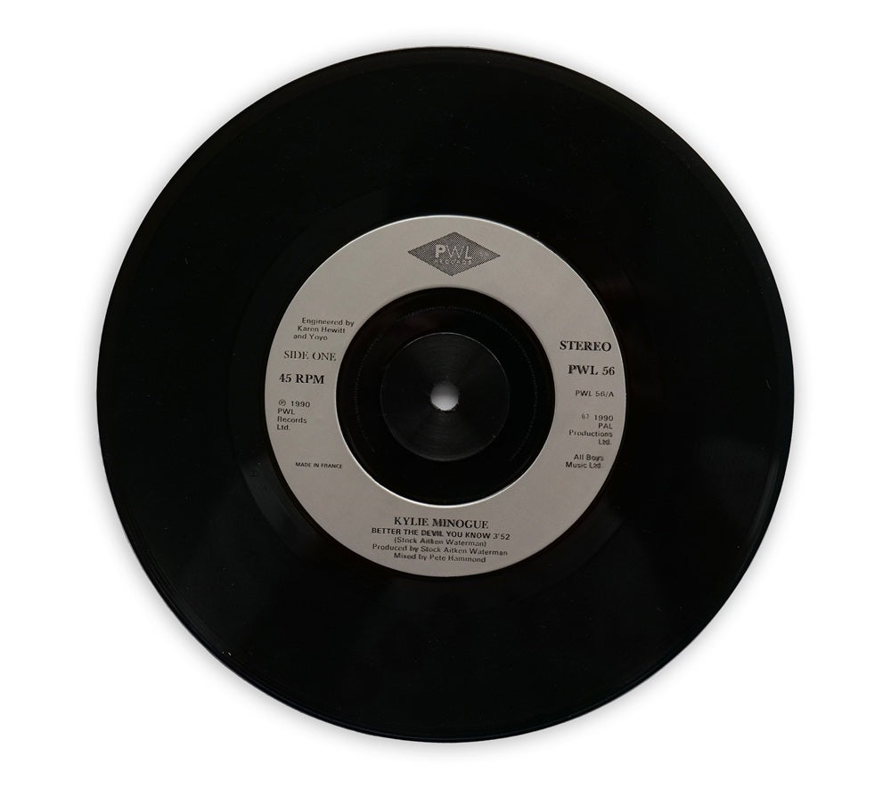 Kylie Minogue - Better The Devil You Know 7" Single SNA Pressing, Silver Injection Label - UK