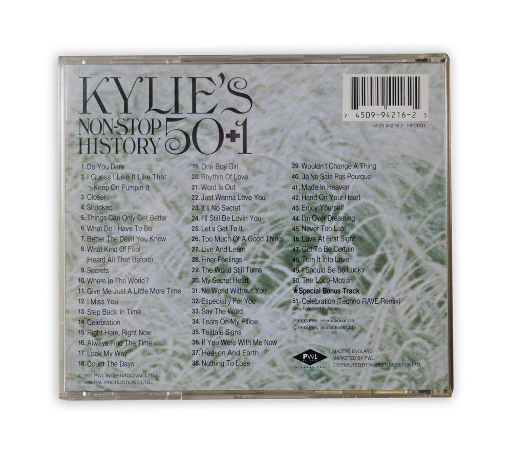 Kylie Minogue - Kylie's Non-Stop History 50+1 CD Album - UK