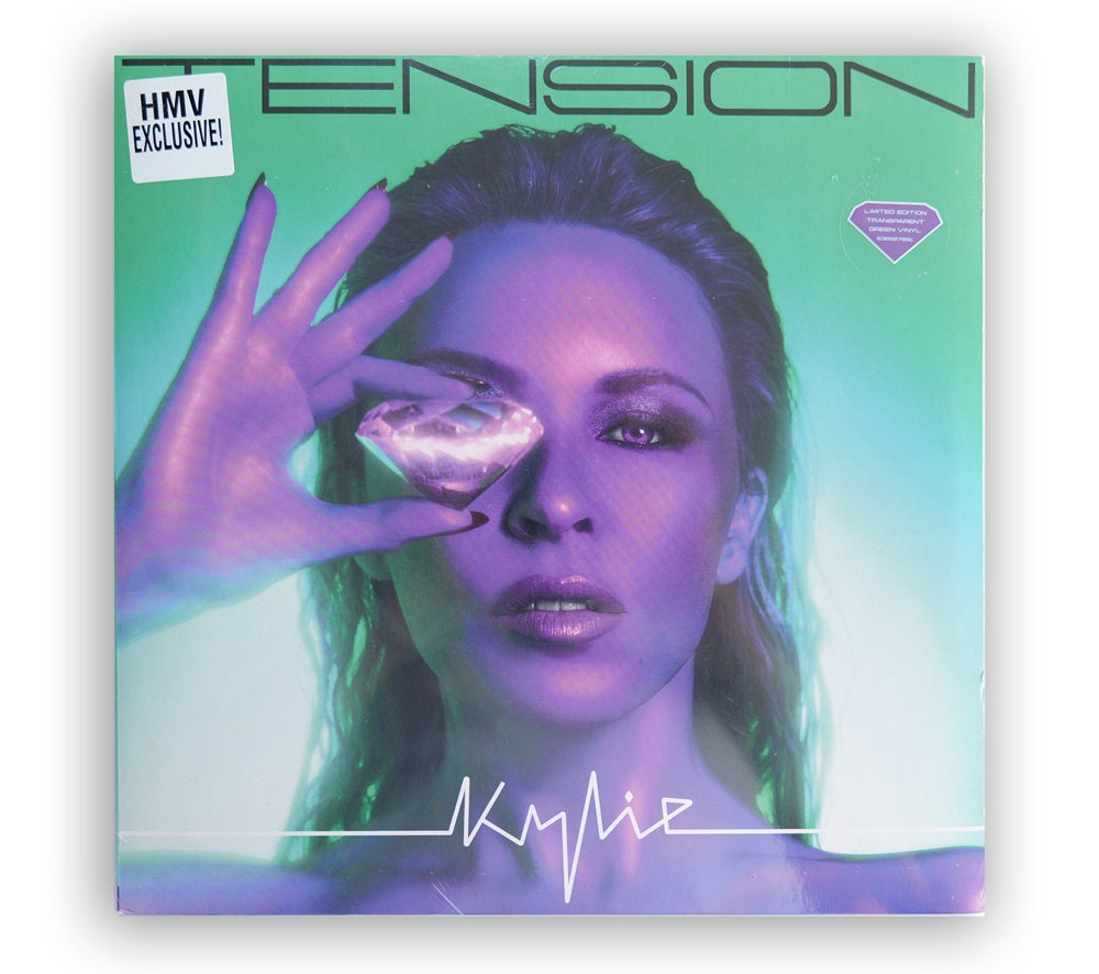 Kylie Minogue - Tension LP Album Limited Edition Transparent Green Vinyl - UK