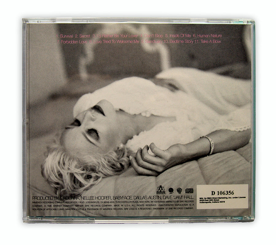 Madonna - Bedtime Stories CD Album Reversed Cover - USA (Indiana)