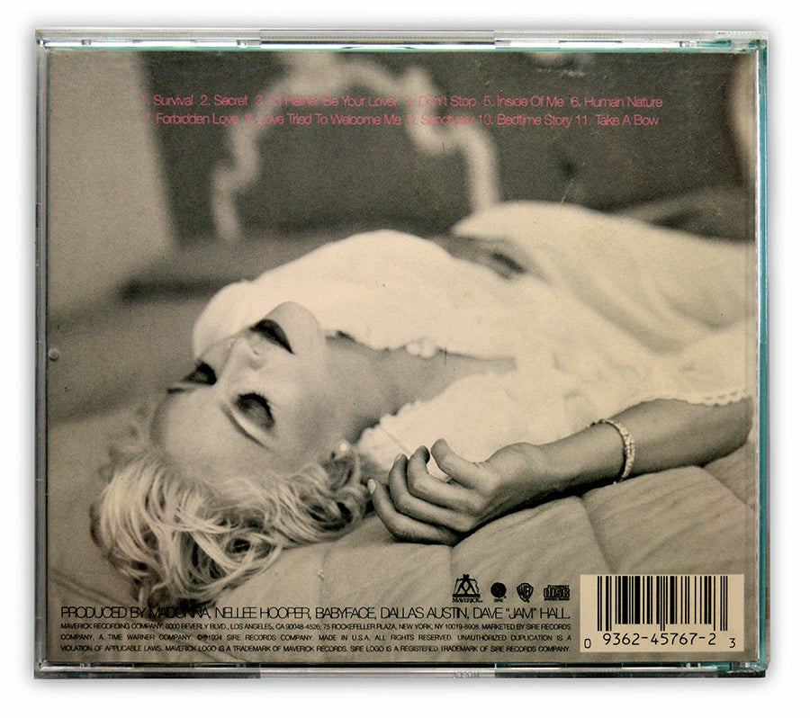 Madonna - Bedtime Stories CD Album Reversed Cover - USA