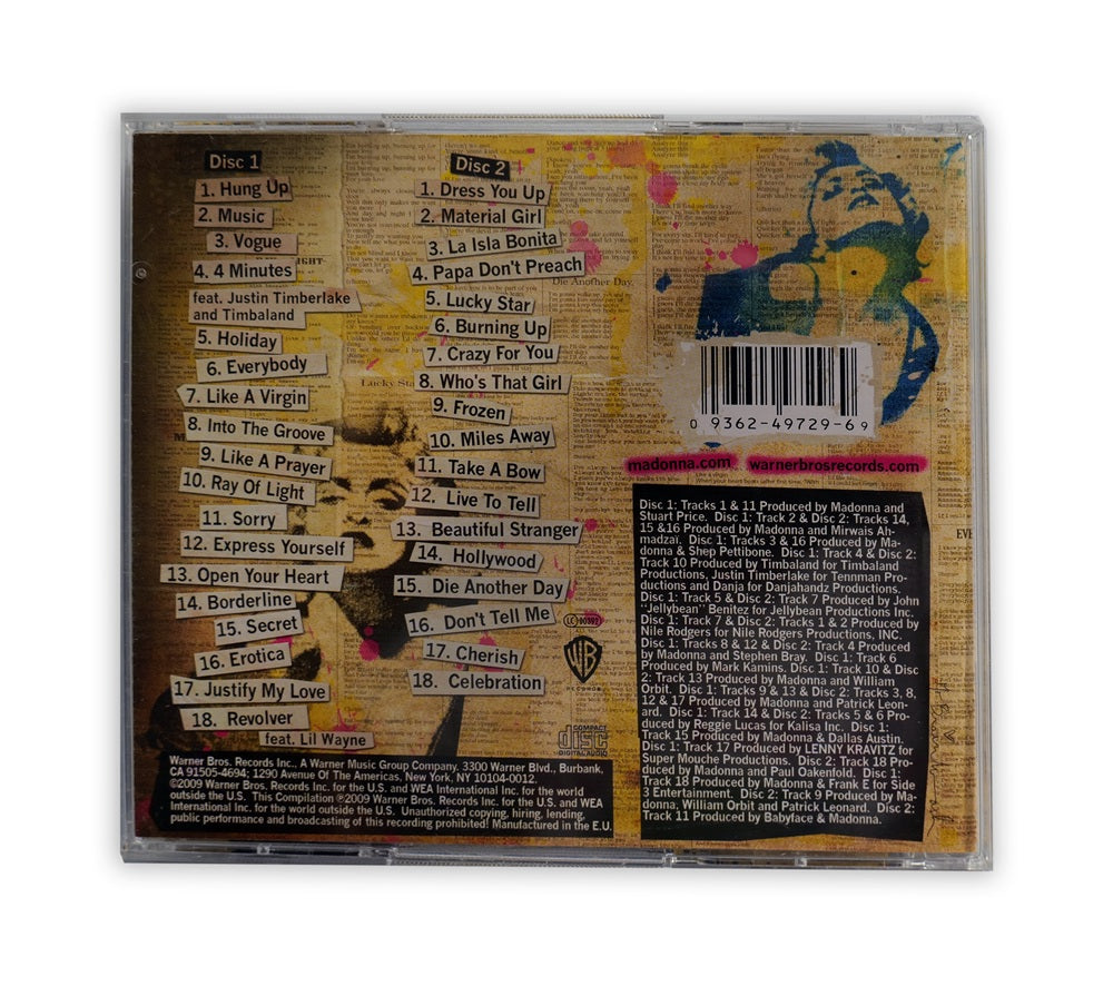 Madonna - Celebration 2xCD Album with sticker and poster - UK