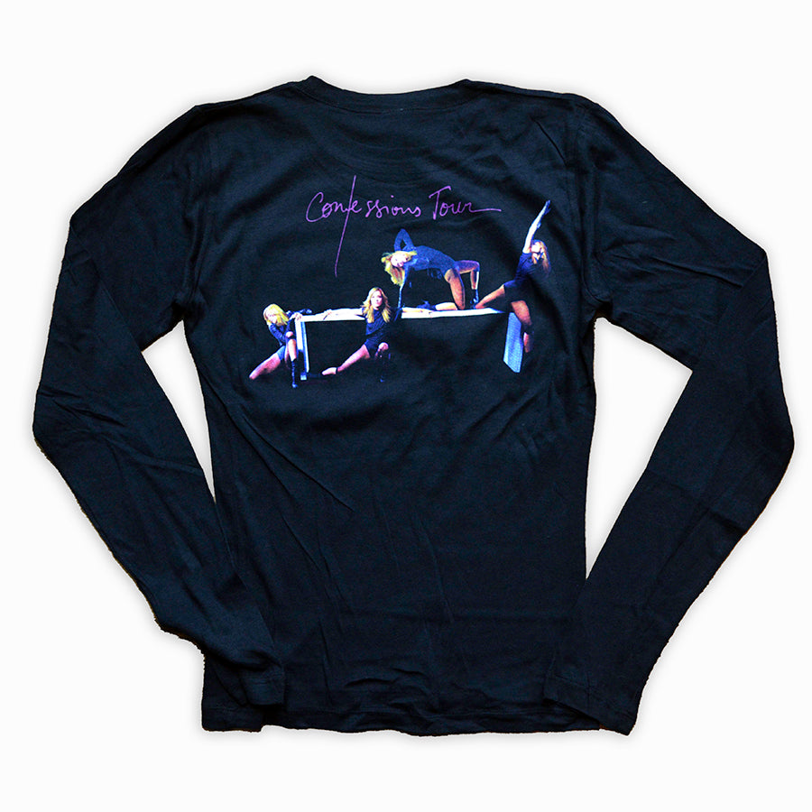 Madonna Confessions 2006 Tour Ladies Black Long-sleeves T-Shirt