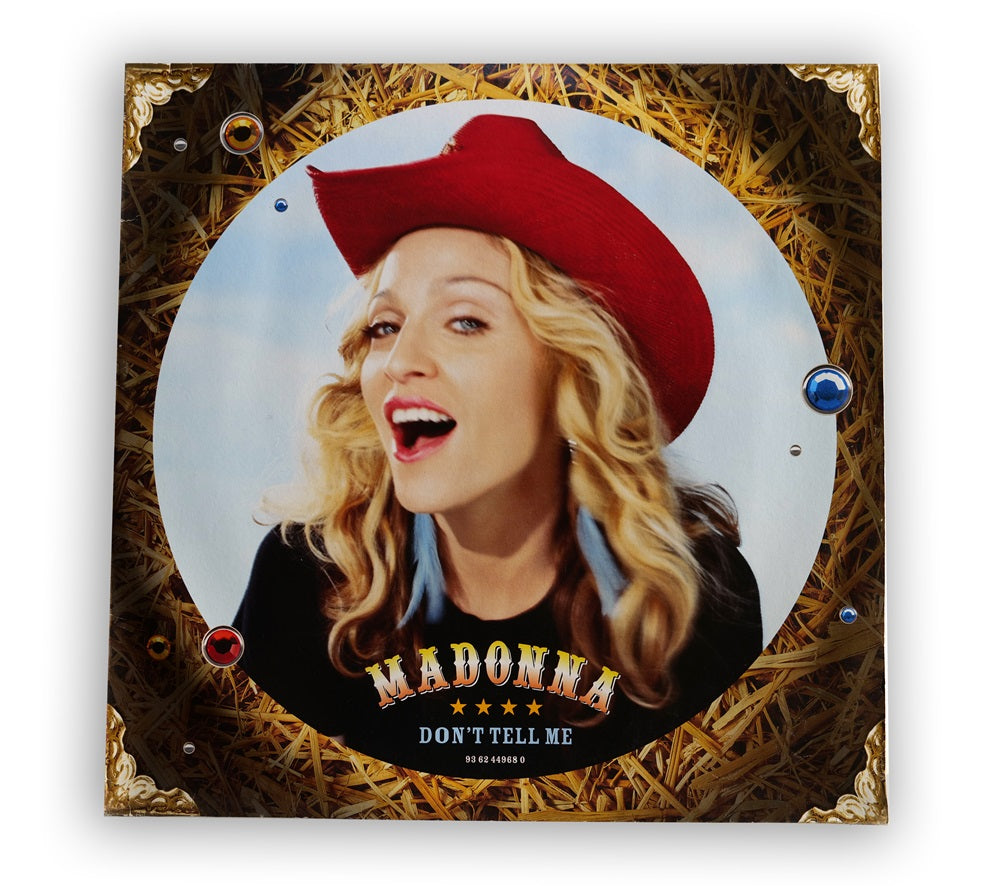 Madonna - Don't Tell Me 12" Blue Vinyl - Europe