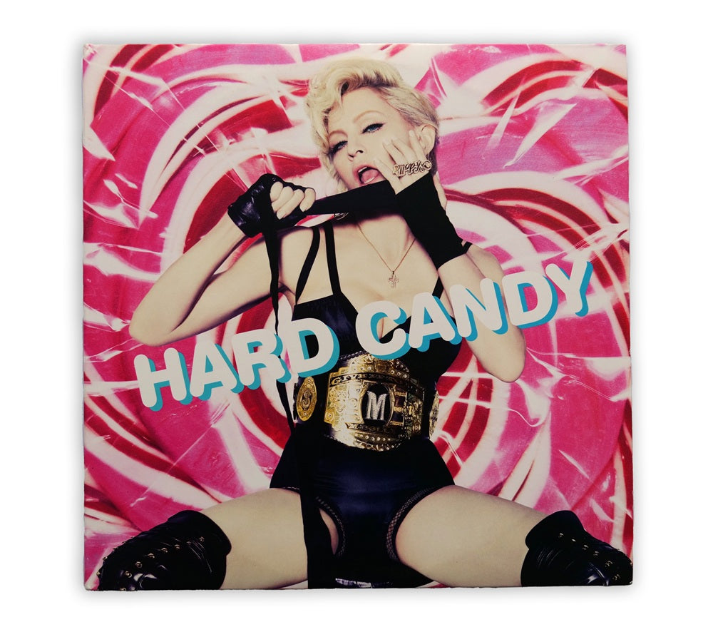 Madonna - Hard Candy 3 LP + 1 CD Album White w/ Blue/Pink Splatter - USA