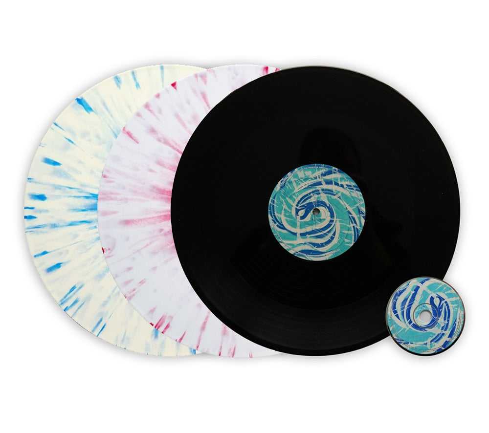 Madonna - Hard Candy 3 LP + 1 CD Album White w/ Blue/Pink Splatter - USA