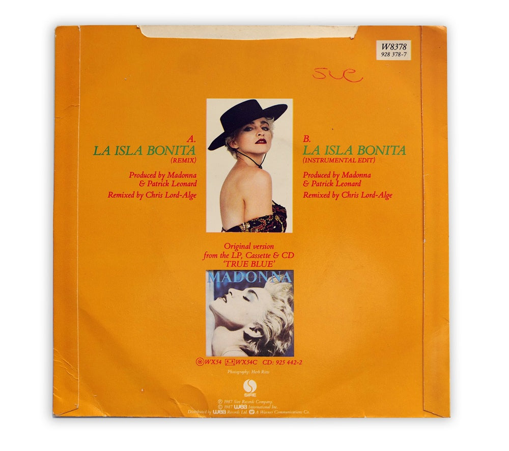 Madonna - La Isla Bonita (Remix) 7" Single - UK