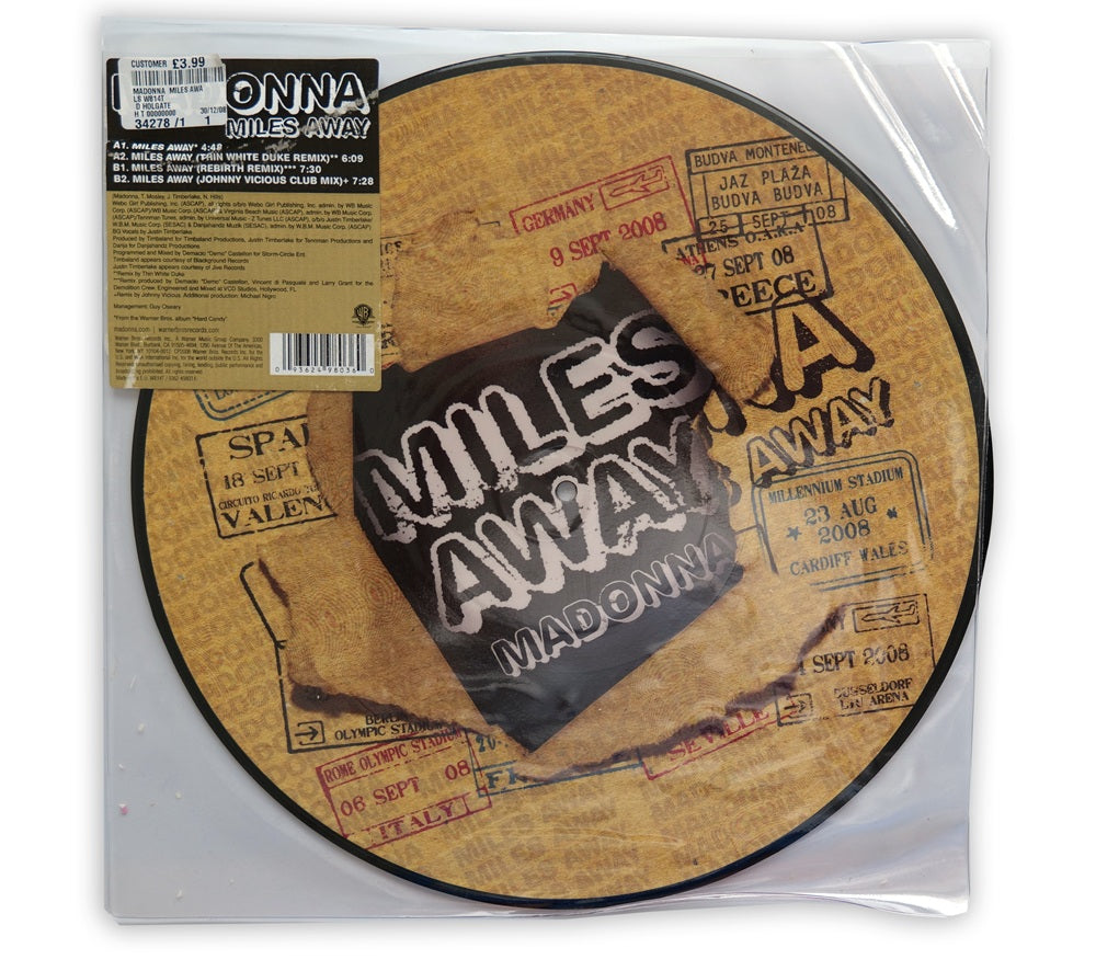 Madonna - Miles Away 12" Picture Disc Single - Europe