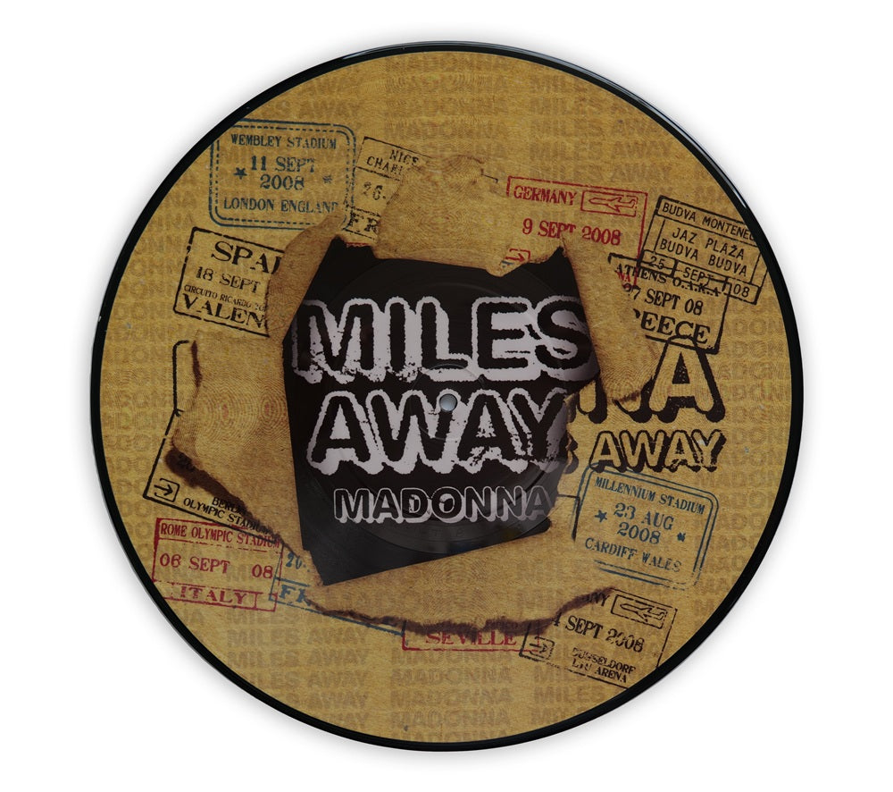 Madonna - Miles Away 12" Picture Disc Single - Europe