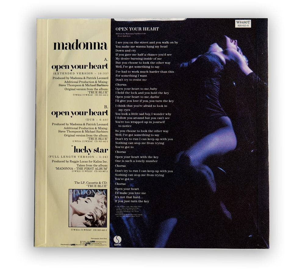 Madonna - Open Your Heart 12" Single - UK