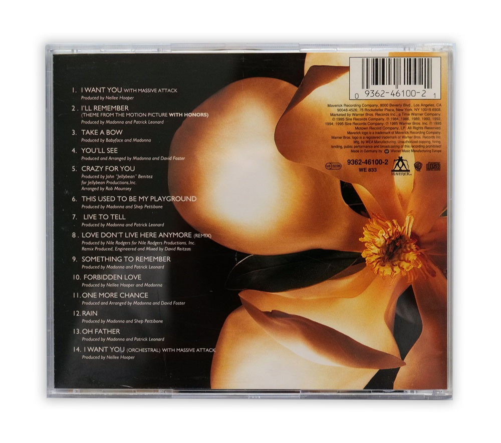 Madonna - Something To Remember CD Album with sticker - Europe