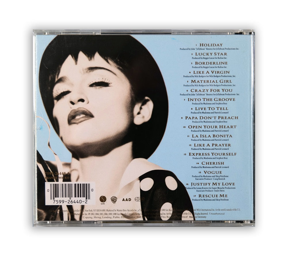 Madonna - The Immaculate Collection CD Album with flyer - Germany