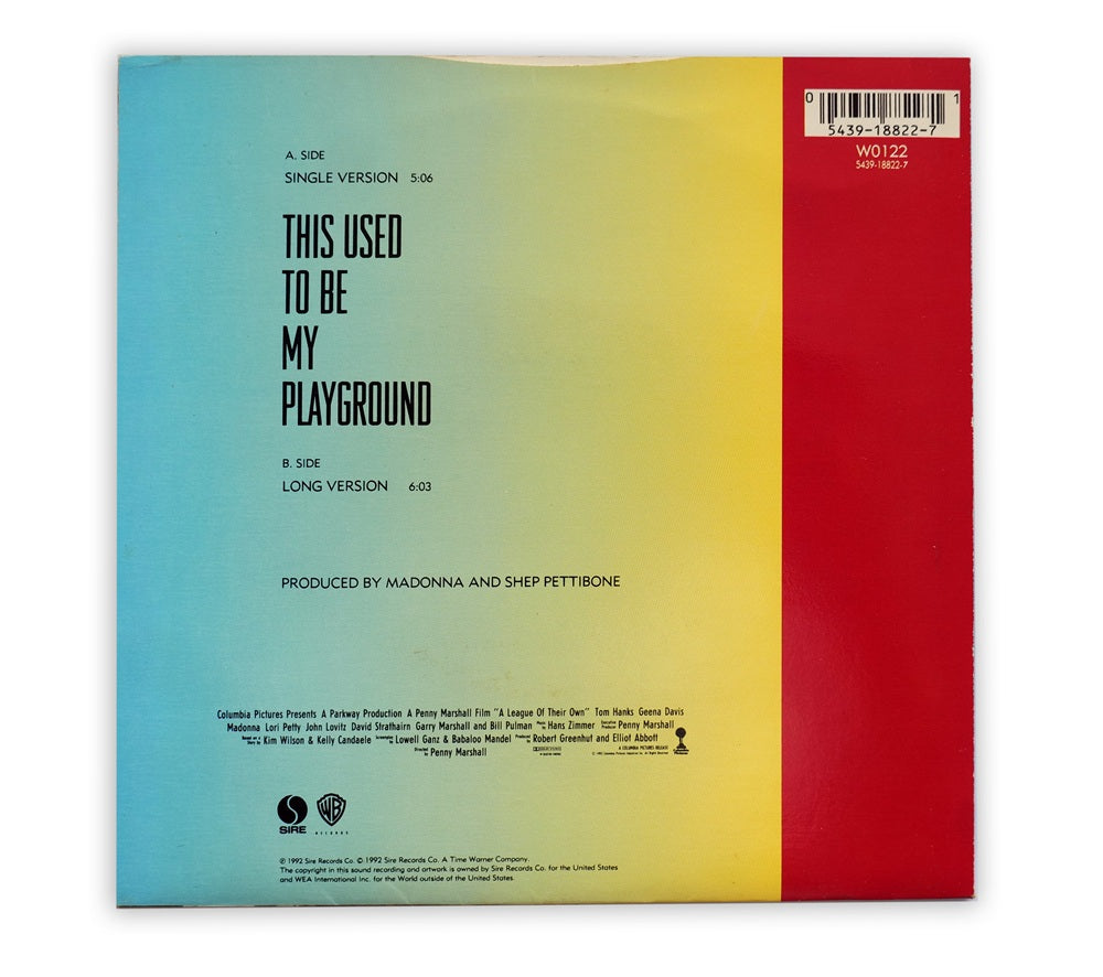 Madonna - This Used To Be My Playground 7" Single - UK