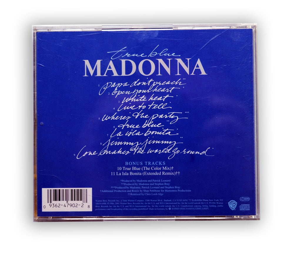 Madonna - True Blue CD Album Digitally Remastered 2001 with Tour Sticker - Europe