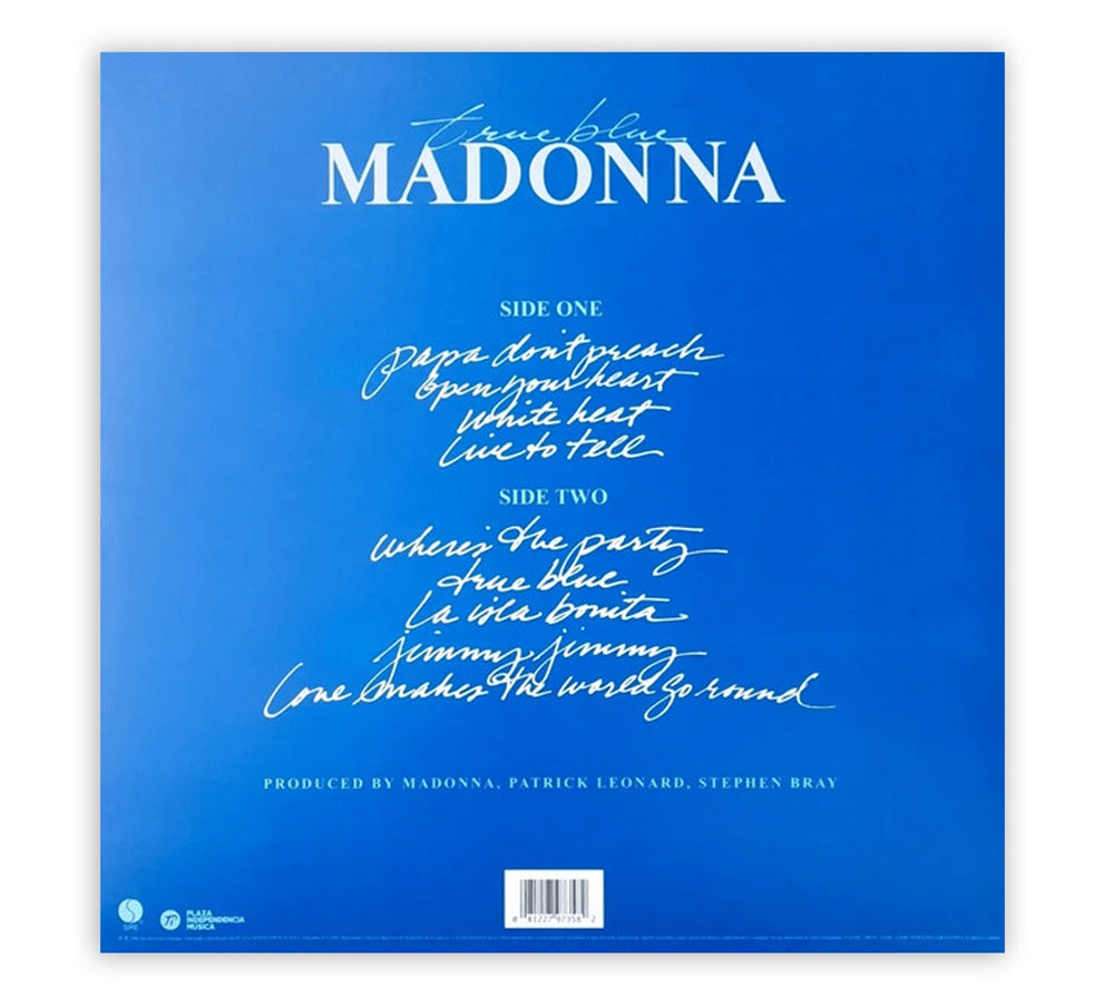Madonna - True Blue LP (Plaza Independencia Música) 2022 Edition - Argentina