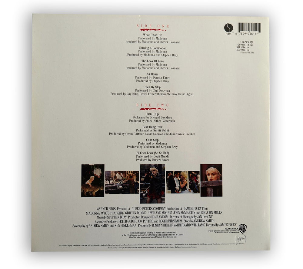 Madonna - Who's That Girl LP -Germany
