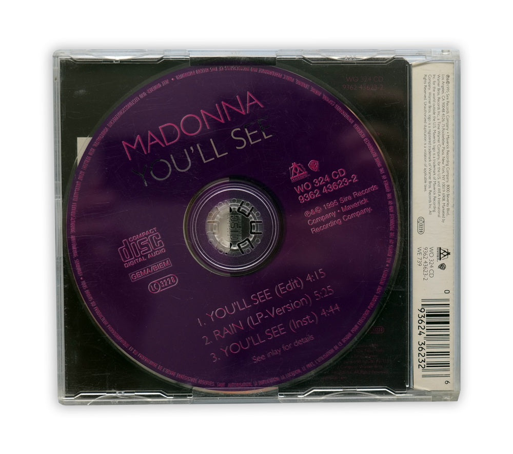Madonna - You'll See CD Single No SYD Code - UK