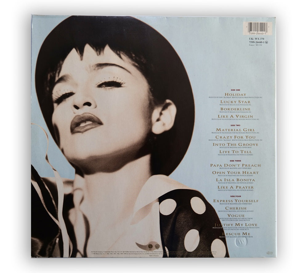 Madonna - The Immaculate Collection 2xLP - Germany