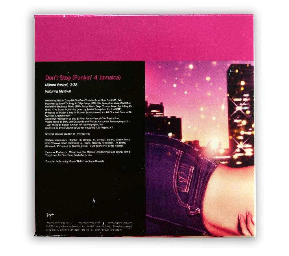 Mariah Carey - Don't Stop (Funkin' 4 Jamaica) CD Single Promo - UK