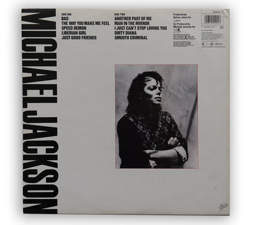 Michael Jackson - BAD Original LP Album - UK