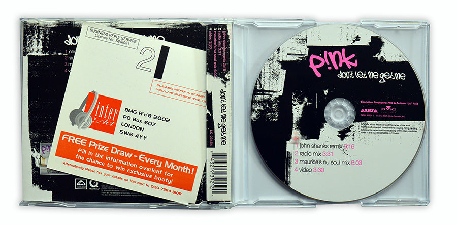 P!nk - Don't Let Me Get Me CD Single Included the Amazing Video - UK