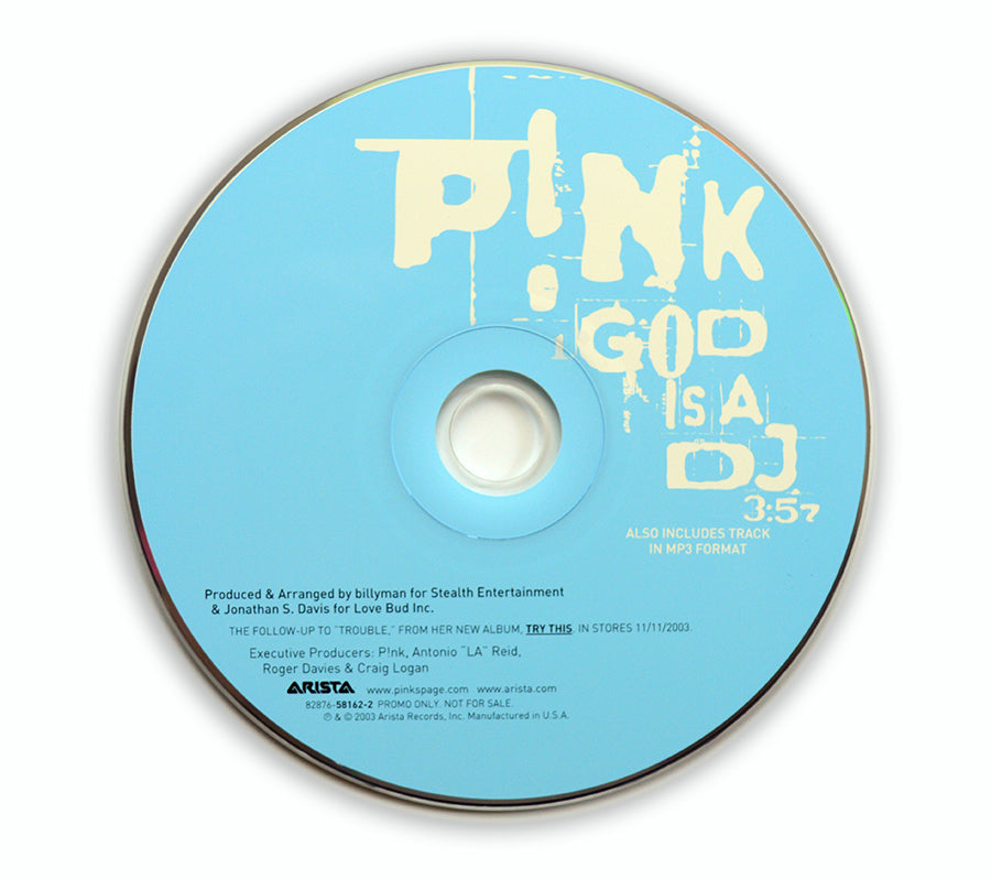 P!nk - God Is A DJ CD Single Promo - USA