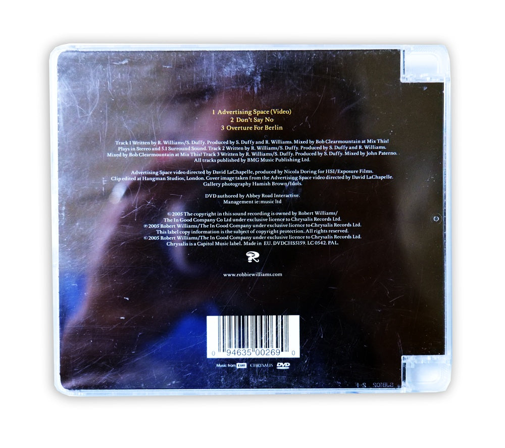Robbie Williams - Advertising Space DVD Single - Europe
