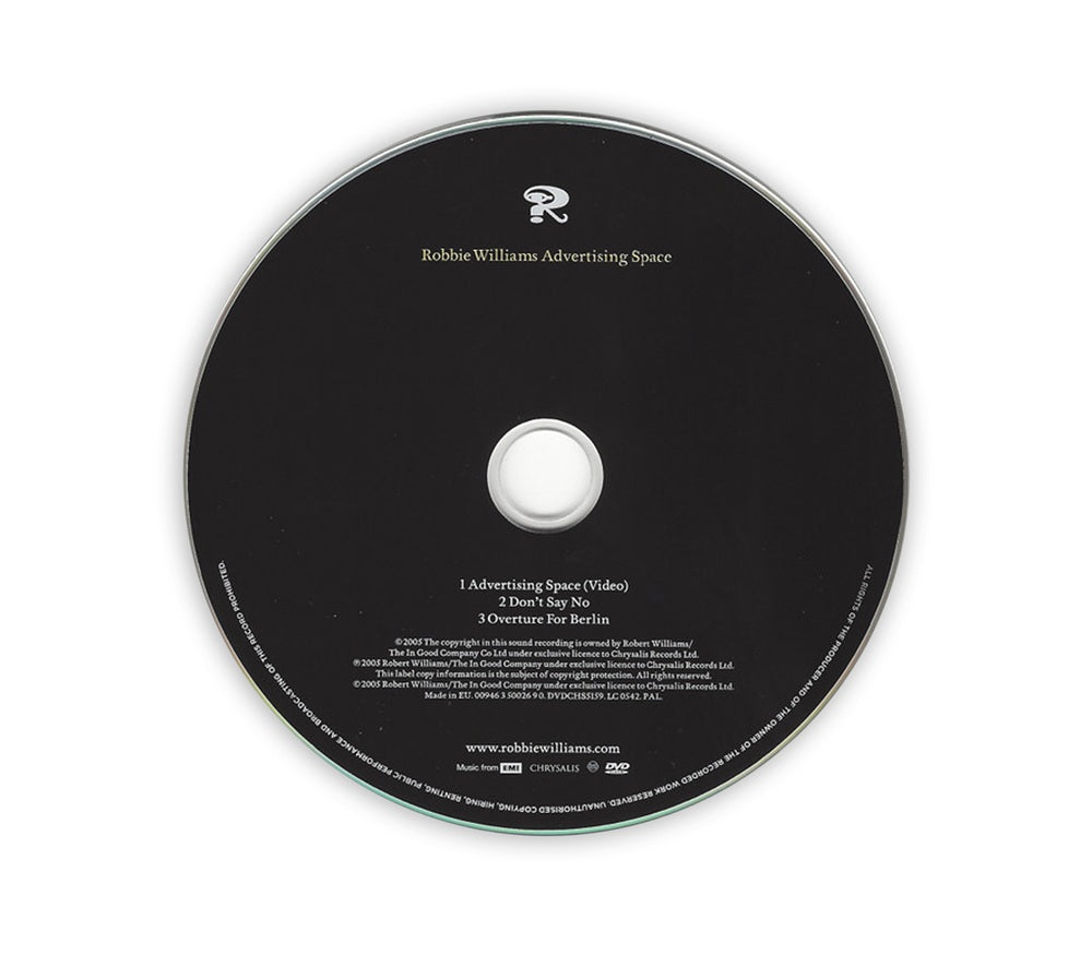 Robbie Williams - Advertising Space DVD Single - Europe
